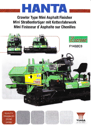 Lánctalpas finiserek Hanta F 1432 C 3