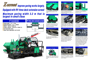 Lánctalpas finiserek Hanta F 1432 CE