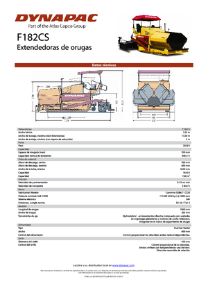 Lánctalpas finiserek Dynapac F 182 CS