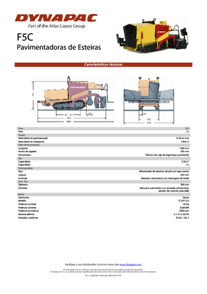 Lánctalpas finiserek Dynapac F 5 C