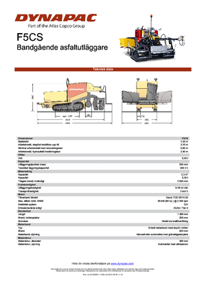 Lánctalpas finiserek Dynapac F 5 CS
