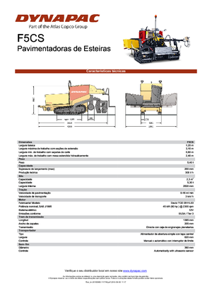 Lánctalpas finiserek Dynapac F 5 CS