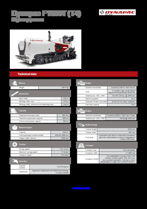 Lánctalpas finiserek Dynapac F1000T