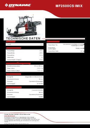 Lánctalpas finiserek Dynapac MF2500CS IMIX
