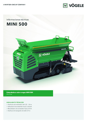 Lánctalpas finiserek Vögele MINI 500