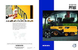 Lánctalpas finiserek Volvo PF161