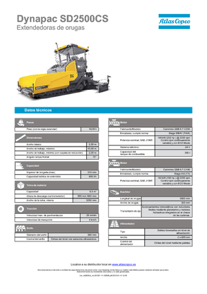 Lánctalpas finiserek Dynapac SD 2500 CS