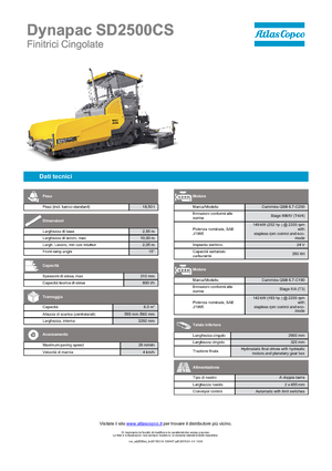 Lánctalpas finiserek Dynapac SD 2500 CS
