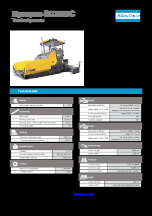 Lánctalpas finiserek Dynapac SD 2550 C