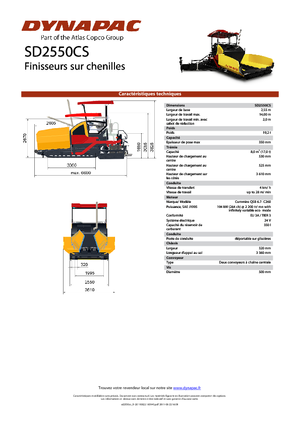 Lánctalpas finiserek Dynapac SD 2550 CS
