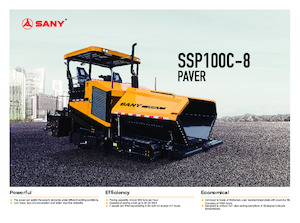 Lánctalpas finiserek Sany SSP100C-8 