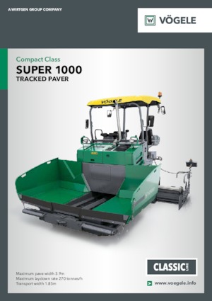 Lánctalpas finiserek Vögele Super 1000