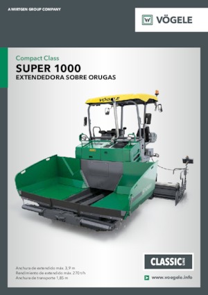 Lánctalpas finiserek Vögele Super 1000
