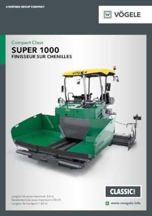 Lánctalpas finiserek Vögele Super 1000