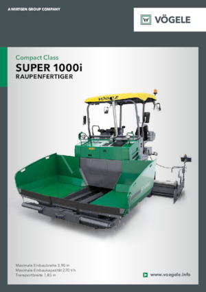 Lánctalpas finiserek Vögele Super 1000i