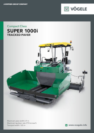 Lánctalpas finiserek Vögele Super 1000i