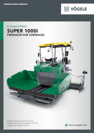 Lánctalpas finiserek Vögele Super 1000i