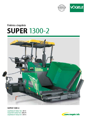 Lánctalpas finiserek Vögele Super 1300-2
