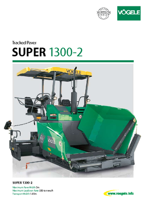 Lánctalpas finiserek Vögele Super 1300-2