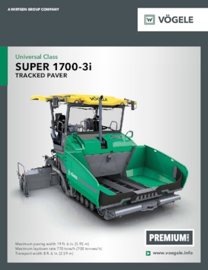 Lánctalpas finiserek Vögele Super 1700-3i