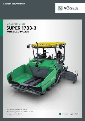 Lánctalpas finiserek Vögele Super 1703-3