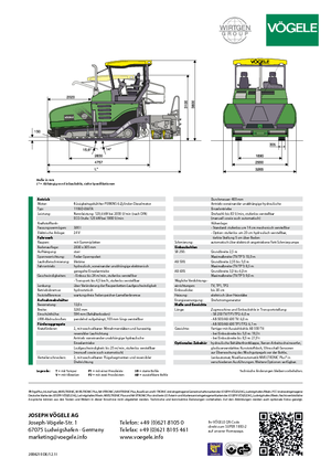 Lánctalpas finiserek Vögele Super 1800-2