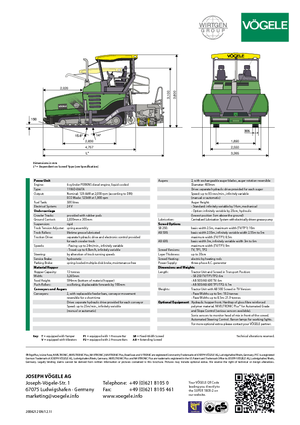 Lánctalpas finiserek Vögele Super 1800-2