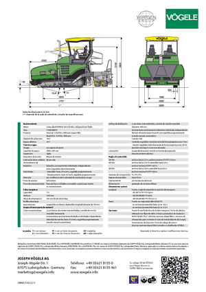 Lánctalpas finiserek Vögele Super 1800-2