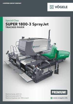 Lánctalpas finiserek Vögele Super 1800-3 SprayJet