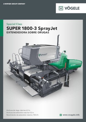 Lánctalpas finiserek Vögele Super 1800-3 SprayJet