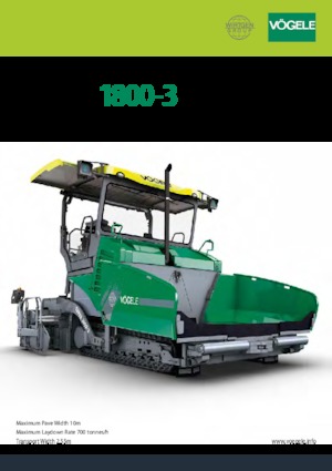 Lánctalpas finiserek Vögele SUPER 1800-3