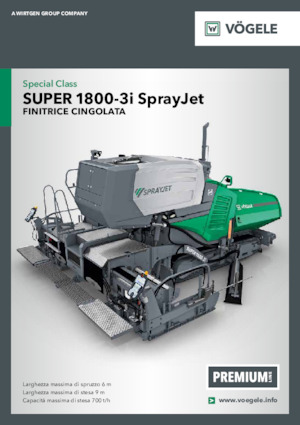 Lánctalpas finiserek Vögele Super 1800-3i SprayJet