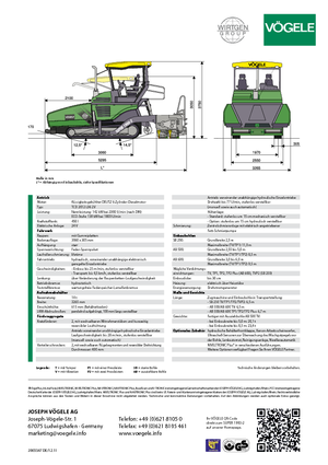 Lánctalpas finiserek Vögele Super 1900-2
