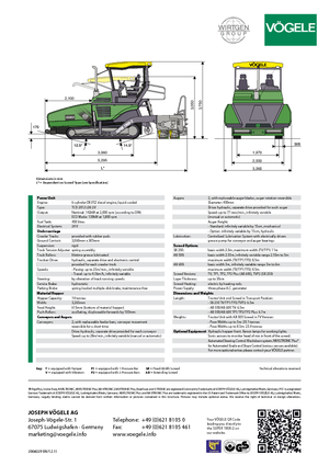 Lánctalpas finiserek Vögele Super 1900-2