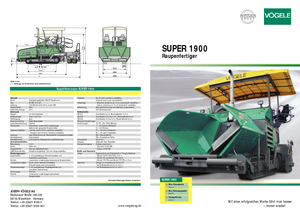 Lánctalpas finiserek Vögele Super 1900