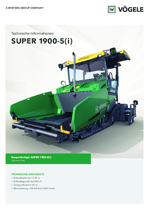 Lánctalpas finiserek Vögele Super 1900-5