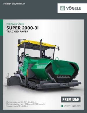 Lánctalpas finiserek Vögele Super 2000-3i