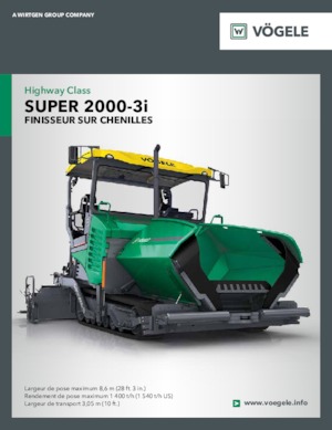 Lánctalpas finiserek Vögele Super 2000-3i