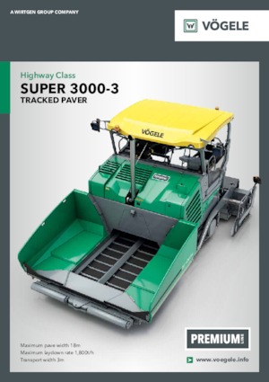 Lánctalpas finiserek Vögele Super 3000-3