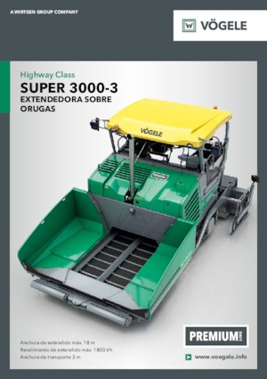 Lánctalpas finiserek Vögele Super 3000-3