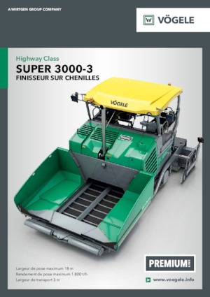 Lánctalpas finiserek Vögele Super 3000-3