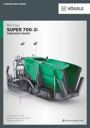 Lánctalpas finiserek Vögele Super 700-3i