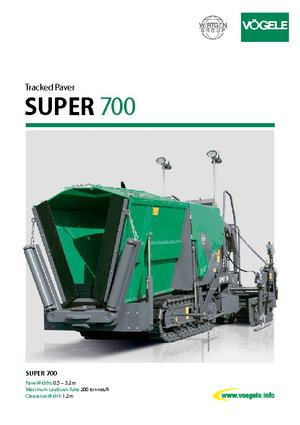 Lánctalpas finiserek Vögele Super 700