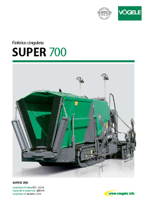 Lánctalpas finiserek Vögele Super 700