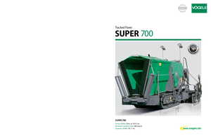 Lánctalpas finiserek Vögele Super 700