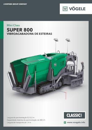 Lánctalpas finiserek Vögele Super 800