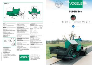 Lánctalpas finiserek Vögele Super-Boy