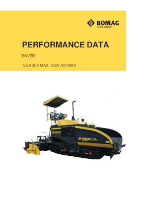 Lánctalpas finiserek Bomag VDA 400 MAX