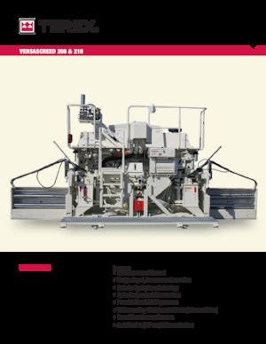 Lánctalpas finiserek Terex VersaScreed 208