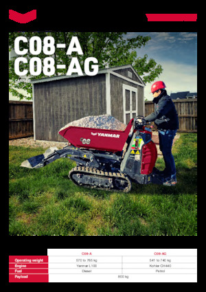 Lánctalpas dömperek Yanmar C08-A HI TIP 